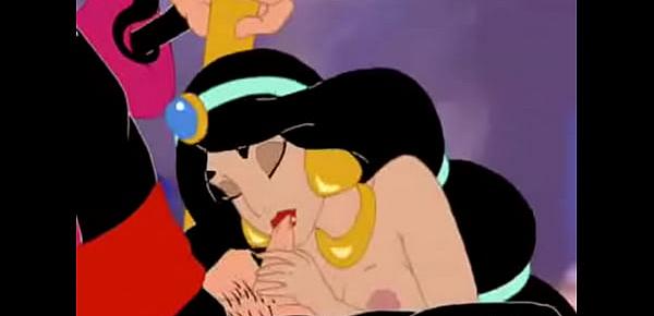  Arabian Nights - Princess Jasmine fucked by bad wizard